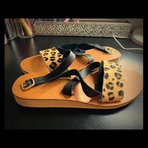 Cheetah Print Custom Sseko Sandal